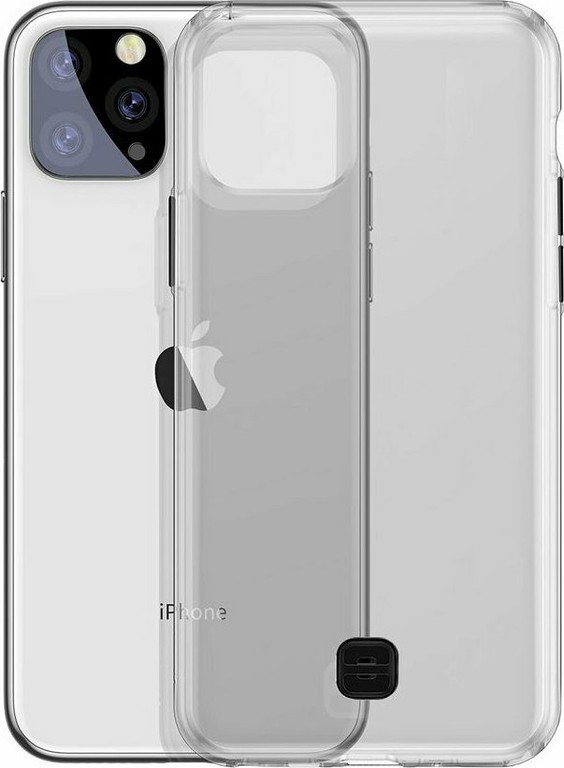 Baseus Transparent Key Back Cover Σιλικόνης Μαύρο (iPhone 11 Pro)