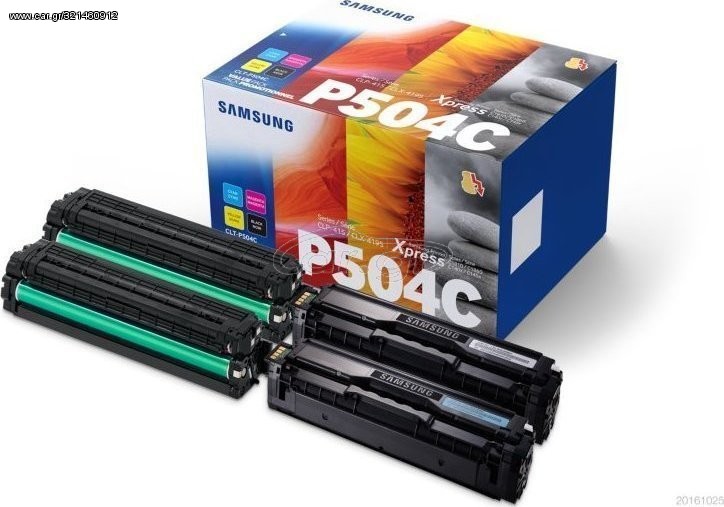 ΓΝΗΣΙΟ Samsung CLT-P504C Multipack Toner Κίτρινο/Κυανό/Ματζέντα/Μαύρο (4τμχ)