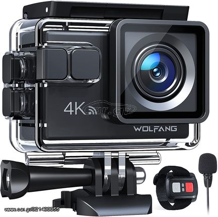 WOLFANG GA100 Action Camera 4K 30FPS 20MP WiFi 40M Underwater