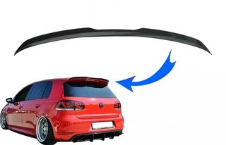 Αεροτομή Οροφής Πρόσθετο Για Vw Golf VI (6) 08-12 Για Standard Έκδοση Piano Black Από Abs Πλαστικό