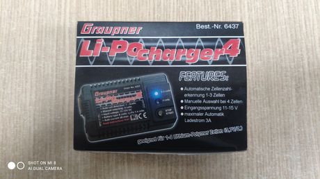 Graupner '18 Lipo Charger 4   Αυτοκινήτου (12v input)