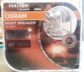 H4 OSRAM NIGHT BREAKER SILVER 100% SET made in germany