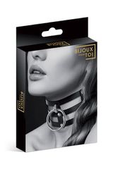 Wide Black Fetish Necklace-thumb-1