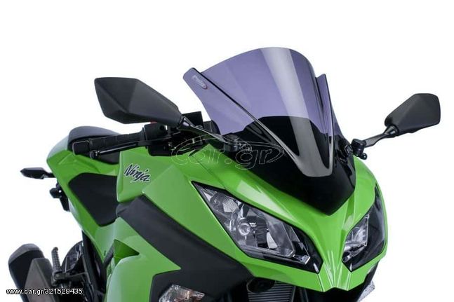 ΖΕΛΑΤΙΝΑ ΣΚΟΥΡΟ ΦΙΜΕ Z-RACING SCREEN ΓΙΑ KAWASAKI NINJA 300 13'-17' 6463F | PUIG