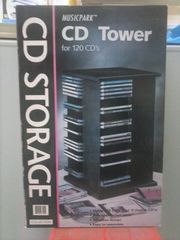 Επιτραπέζιος - Επιδαπέδιος Πύργος (περιστρεφόμενος) για 120 CD/DVD/BDR