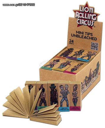 Lion Rolling Circus Tips Τζιβάνα Unbleached - Σπαστή Mini