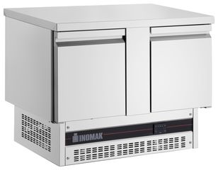 Inomak Boletus BPVP 7300, Ψυγείο πάγκος συντήρηση, 108*70*86 εκ με 2 πόρτες και ενσωματωμένη μηχανή κάτω. Ποιότητα & Τιμή Stockinox