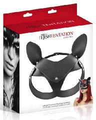 Ρυθμιζόμενη Μάσκα Catwoman Μαύρη - Fetish Tentation-thumb-1