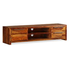 vidaXL Έπιπλο Τηλεόρασης 120 x 30 x 30 εκ. από Μασίφ Ξύλο Sheesham