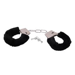 Handcuffs with faux fur black