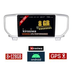 KIROSIWA 8GB + 128GB KIA SPORTAGE (μετά το 2018) Android οθόνη αυτοκίνητου με GPS WI-FI (ηχοσύστημα αφής 9" ιντσών OEM Youtube Playstore MP3 USB Radio Bluetooth Mirrorlink DSP Apple Carplay Android Au