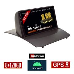KIROSIWA 8GB + 128GB FORD FIESTA (2010 - 2018) Android οθόνη αυτοκίνητου με GPS WI-FI (ηχοσύστημα αφής 9" ιντσών OEM Youtube Playstore MP3 USB Radio Bluetooth Mirrorlink DSP Apple Carplay Android