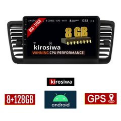 KIROSIWA 8GB + 128GB SUBARU OUTBACK (2002 - 2008) Android οθόνη αυτοκίνητου με GPS WI-FI (ηχοσύστημα αφής 9" ιντσών OEM Youtube Playstore MP3 USB Radio Bluetooth Mirrorlink DSP Apple Carplay Android A