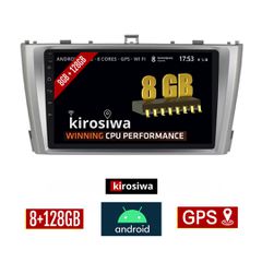KIROSIWA 8GB + 128GB TOYOTA AVENSIS (2009 - 2016) Android οθόνη αυτοκίνητου με GPS WI-FI (ηχοσύστημα αφής 9" ιντσών OEM Youtube Playstore MP3 USB Radio Bluetooth Mirrorlink DSP Apple Carplay Android A