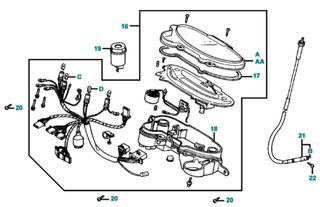 Κοντέρ Kymco KB.100 1998 - 2001 37200-KED5-900