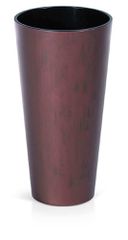 PROSPERPLAST Γλάστρα Tubus Corten Slim Χρώμα Χάλυβα Κορενίου 35/64lt DTUS400C-7601U