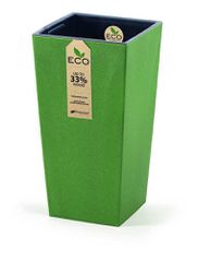 PROSPERPLAST Γλάστρα Urbi Square Eco 2 σε 1 Πράσινη 32/92lt DURS400W-2262U