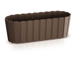 PROSPERPLAST Γλάστρα Boardee Case 4,9lt Καφέ DDEC400-R222