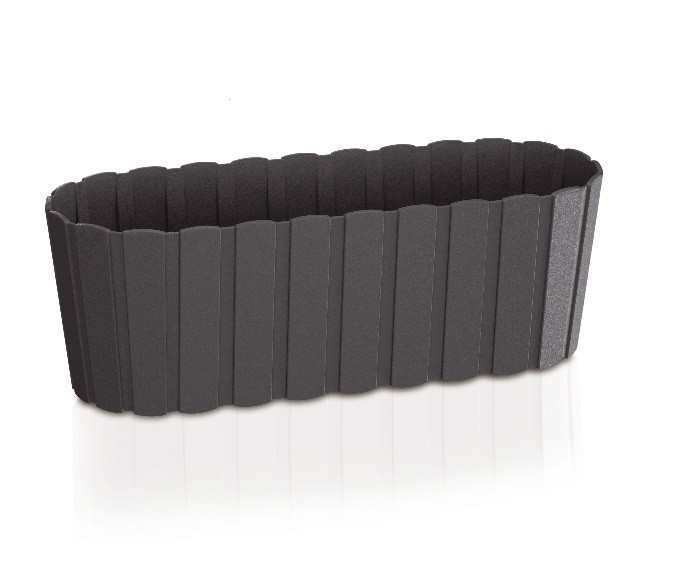 PROSPERPLAST Γλάστρα Boardee Case 4,9lt Ανθρακί DDEC400-S433