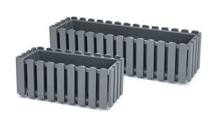 PROSPERPLAST Γλάστρα Boardee Fence Γκρι 58x18x16,2cm DDEF600-405U
