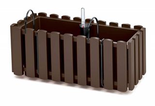 PROSPERPLAST Γλάστρα Boardee Fence W Καφέ 38x18x16,2cm DDEF400W-R222