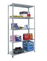 Ραφιέρα μεταλλική με 5 ράφια 90x40x180 cm Γκρι StarKit