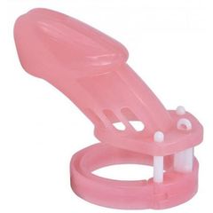 Locky Chastity Cage 8.3 x 3.5 cm Pink-thumb-1