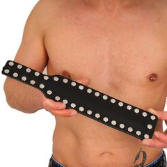 Leather Paddle - 37 metal rivets - 38cm X 7.50cm