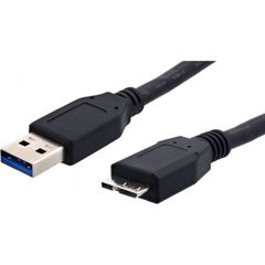 Καλώδιο USB 3.0V (M/Micro) - 1.5 μ - για εξωτερικό σκληρό δίσκο, HDD ex, 2.5 inch, μαύρο, CAB-U004