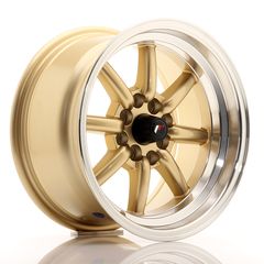 Nentoudis Tyres - Zάντα JR Wheels JR19* 15x8 ET0 4x100/114 Gold w/Machined Lip