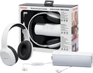 TOSHIBA AUDIO WIRELESS 3 IN 1 COMBO PACK WHITE - (HSP-3P19W)