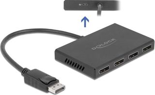 DeLock splitter DisplayPort 1.4 σε 4x DisplayPort , Dual Mode, 4K - (87794)