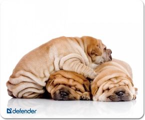 Defender Mousepad Silk 230X190X1.6mm (PUPPIES) - (50706-04)