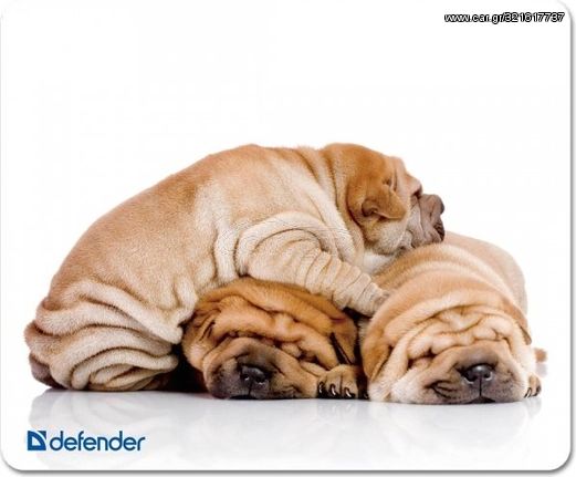 Defender Mousepad Silk 230X190X1.6mm (PUPPIES) - (50706-04)