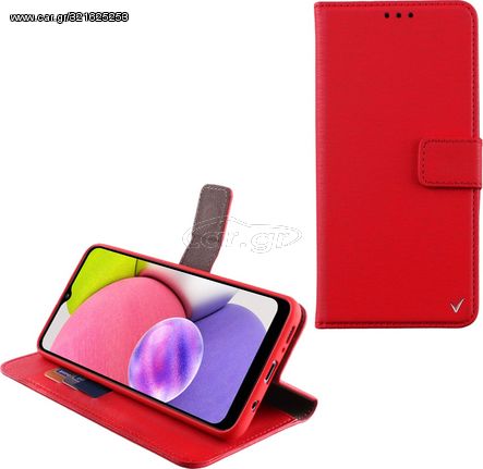 Volte-Tel Θήκη Samsung A03s A037 6.5 Allure Magnet Book Stand Clip Red - (5205308298110)