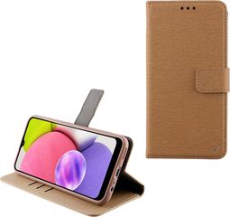 Volte-Tel Θήκη Samsung A03s A037 6.5 Allure Magnet Book Stand Clip Gold - (5205308298103)