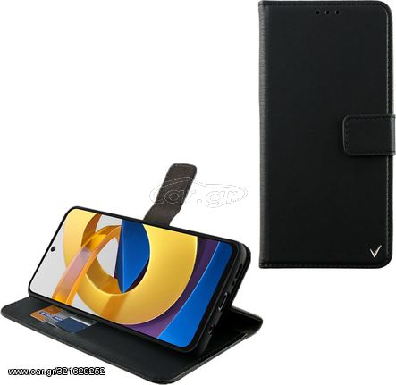 Volte-Tel Θηκη Xiaomi Poco M4 Pro 5G/Redmi Note 11T 5G 6.6'' Allure Magnet Book Stand Clip Black - (5205308306655)