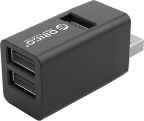 Orico mini USB Hub MINI-U32 1x USB 3.0 2x USB 2.0 μαύρο - (MINI-U32-BK-BP)