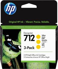 HP Μελάνι Inkjet No.712 Yellow 3-Pack - (3ED79A)