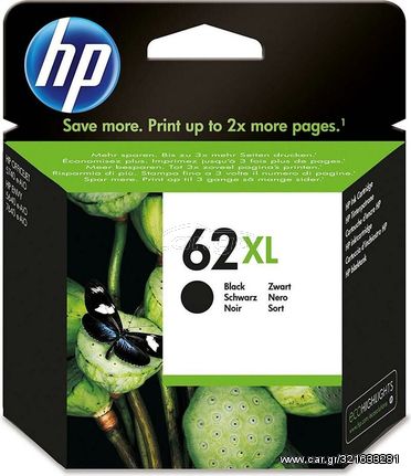 HP Μελάνι Inkjet No.62XL Black - (C2P05AE)