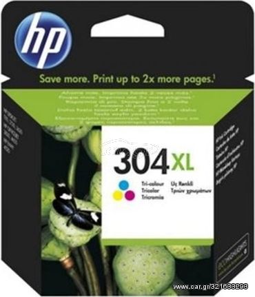 HP Μελάνι Inkjet No.304XL Tri-colour - (N9K07AE)