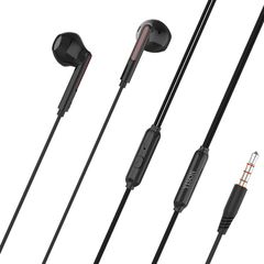 Yison earphones με μικρόφωνο X4, 3.5mm, 1.2m, μαύρα - (X4-BK)