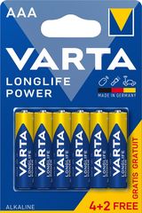 VARTA 4903 συσκ.6 AΛΚΑΛΙΚΗ LONGLIFE POWER AAA (4+2)