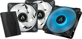 Arctic P12 PWM PST RGB 0dB 120mm Pressure optimized case fan PWM controlled speed with PST RGB 3τμχ - (ACFAN00229A)