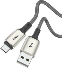 Hoco Καλώδιο σύνδεσης USB σε Micro-Usb 2.4A Γκρι 1m - (X66 Howdy)