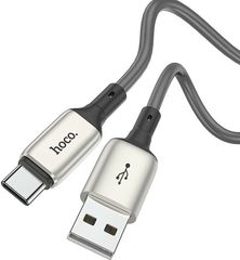 Hoco Καλώδιο σύνδεσης USB σε USB-C 2.4A Γκρι 1m - (X66 Howdy)