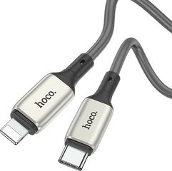 Hoco Καλώδιο σύνδεσης PD 20W USB-C σε Lightning 2.4A Γκρι 1m - (X66 Howdy)