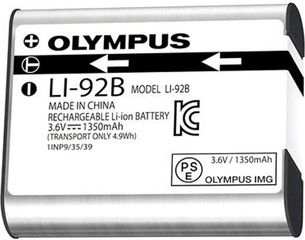 Olympus LI-92B Lithium Ion rechargeable battery (1350 mAh) - (V6200660E000)