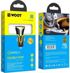 NG Woot Car Charger QC3.0 18W, 2 Θυρες - (WT61)