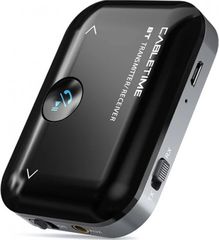 Cabletime Bluetooth transmitter/Receiver CT-BT01, Bt 5.0, 450mAh, μαύρο